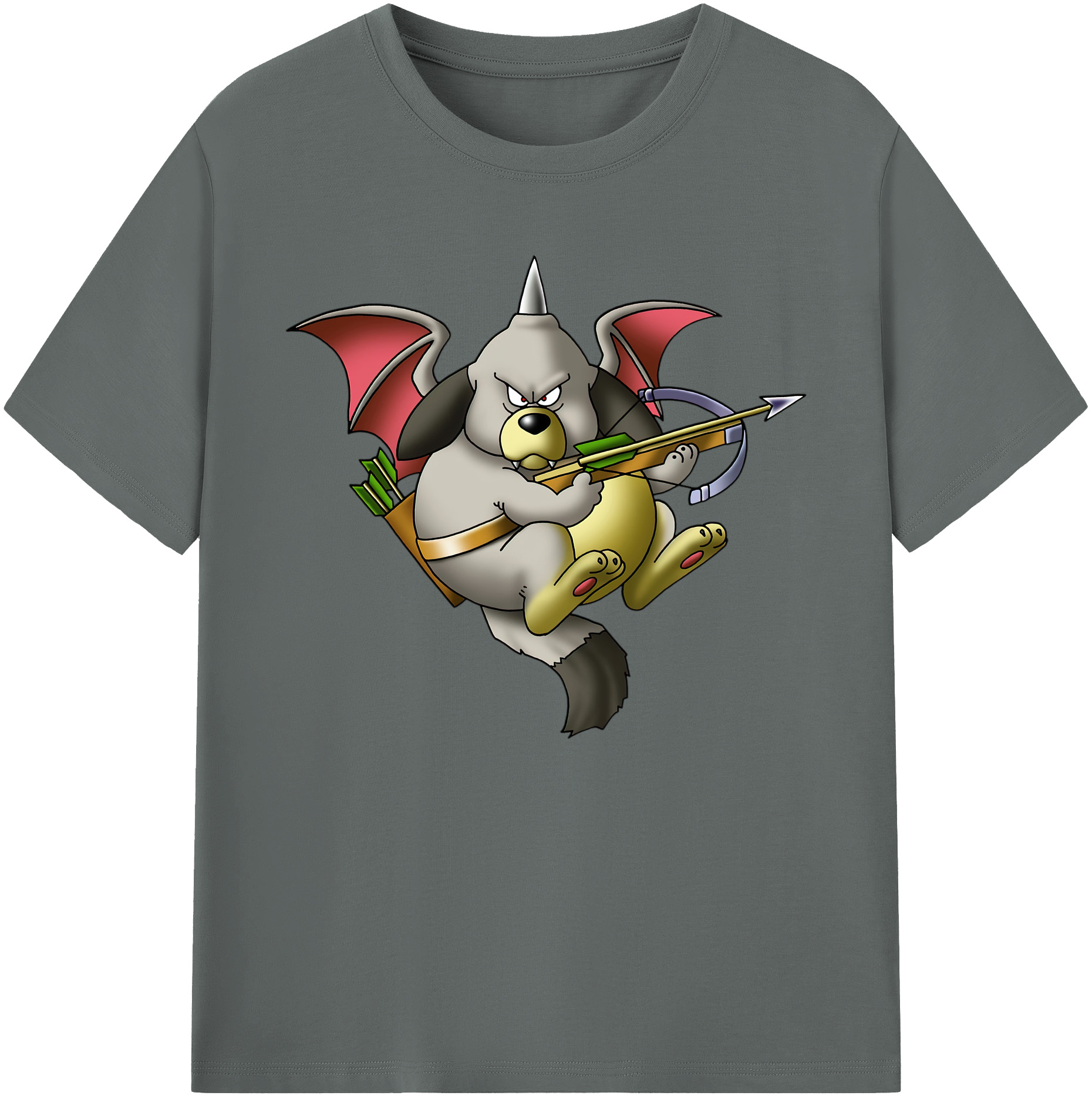 （画像用） ドラゴンクエスト Doragon Kuesuto Dragon Quest 綿100％ メンズ半袖Tシャツ｜肌触りやわらか＆通気性